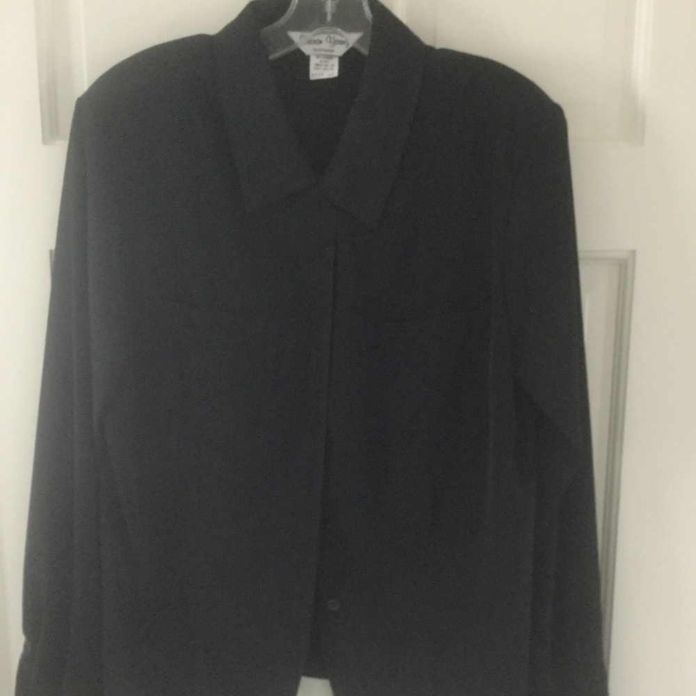 Sharon Young Black Long Sleeve Shirt